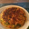 El cooksnap de Vanessa Ovejero cuando hizo Tortilla de verduras.