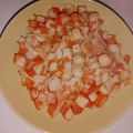 El cooksnap de Ari Rodriguez cuando hizo Surimi salteado con ajos.
