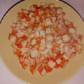 El cooksnap de Ari Rodriguez cuando hizo Surimi salteado con ajos.