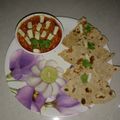 rekha Parmar's cooksnap of when they made કઢાઈ પનીર (Kadhai Paneer Recipe in Gujarati).
