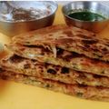 Neelam Agrawal's cooksnap of when they made Paneer paratha.