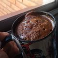 El cooksnap de Belén Rocha cuando hizo Torta en taza de chocolate.