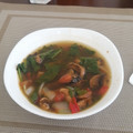 El cooksnap de AnaLi cuando hizo Sopa de espinaca con champiñones.