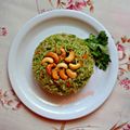 Riddhi Dholakia's cooksnap of when they made ફુદીના રાઈસ (Mint Rice Recipe In Gujarati).