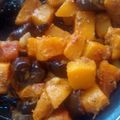 El cooksnap de Rafricana cuando hizo Calabaza con ajos fritos.