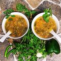 Mamta Dwivedi का कुकस्नैप जब उन्होंने जिंजर गार्लिक सूप (Ginger Garlic soup recipe in Hindi) बनाया था।