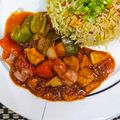 Sarosh Zeeshan's cooksnap of when they made Chicken shashlik with Fried Rice.