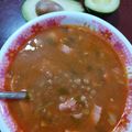 El cooksnap de Liliana Garcia cuando hizo Lentejas con tocino.