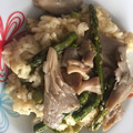 El cooksnap de Juan Moreno cuando hizo Risotto de espárragos verdes y setas.