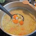 Csilla Csépéné Fodor Cooksnap-ja, amikor elkészítette a(z) Tárkonyos csirkeragu leves receptet.