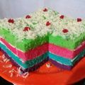 Cooksnap dari Tia Fitria untuk resep Rainbow cake kukus super lembut