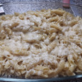 El cooksnap de Yaiza Caballero cuando hizo Macarrones con nata y champiñones gratinados.