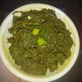 Nirmala Rajput का कुकस्नैप जब उन्होंने पालक बथुआ का साग (Palak Bathua ka saag recipe in Hindi) बनाया था।