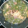 Afton H Oneal's cooksnap of when they made Smack ya Mama Collard greens with smoke meat.