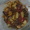 El cooksnap de Junior Lujan cuando hizo Lomo saltado peruano.