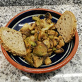 El cooksnap de Cris Con cuando hizo Champiñones al ajillo con ajos tiernos.