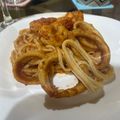 El cooksnap de Rocio Alvarez cuando hizo Fideos con calamares y langostinos.