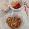 兩寶媽媽 的 台式披薩（蔥油餅） cooksnap