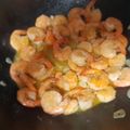 El cooksnap de Julio Cordero cuando hizo Camarones al ajillo.