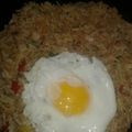 El cooksnap de Lorena cuando hizo Arroz hawaiano.