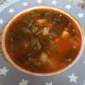 El cooksnap de Naza Fernández cuando hizo Sopa de judías verdes con jamón curado.