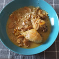 El cooksnap de Jorge cuando hizo Muslos de pollo con champiñones al limón.