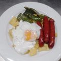 El cooksnap de Disfruta cocinando con Fernando cuando hizo Huevo frito con chistorra y patatas.