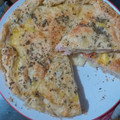 El cooksnap de Leticia Núñez cuando hizo Torta de fiambre con falso hojaldre 😋.