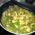 El cooksnap de Jorge cuando hizo Pollo, brócoli y champiñones con salsa de soja.