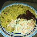 Ameenah Saidu's cooksnap of when they made Fried rice,plantain and coleslaw.