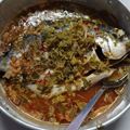 Cooksnap Hazwani Ruzman semasa beliau membuat Ikan Bawal Emas Kukus Ala Thai.
