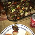 El cooksnap de Julieta Sarmiento cuando hizo Brochetas asadas de carne y vegetales.