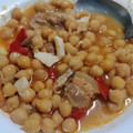 El cooksnap de @celiacaperofeliz cuando hizo Garbanzos guisados con oreja y morro.