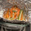 El cooksnap de Heidy Bethinna cuando hizo Salmón empapelado con vegetales.