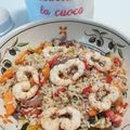 il Baciate la cuoca quando ha preparato Insalata di farro integrale e verdure saporite