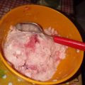 El cooksnap de Sabrina Flores cuando hizo Helado casero de frutilla a la crema.