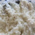 El cooksnap de Irene-Guirao cuando hizo Arroz blanco con bacalao.