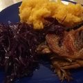 Takács Attila Cooksnap-ja, amikor elkészítette a(z) Konfitált kacsacomb római tálban káposztával és burgonyával receptet.