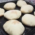 El cooksnap de Virginia Clara Schwyn cuando hizo Pan pita.