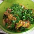 Umbreen Musa's cooksnap of when they made Dhaba style chicken karahi and homemade roti.