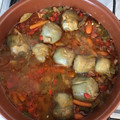 El cooksnap de Jonas Cobos cuando hizo Alcachofas estofadas con patatas.