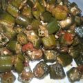 Farwa Ali's cooksnap of when they made Bhindi pyaza 😋.