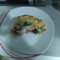 El cooksnap de ximo cuando hizo Pechuga de pollo rellena de espinacas.