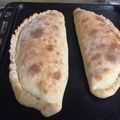 El cooksnap de Ana cuando hizo Calzone relleno de pollo.