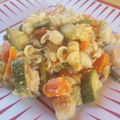El cooksnap de Carla Olmeza cuando hizo Pasta pollo primavera.
