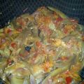 El cooksnap de Sebastian Correa cuando hizo Ensalada de berenjena, pimiento y cebolla morada a la plancha.