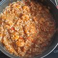 El cooksnap de Caro !!! cuando hizo Camarones con arroz 🍚 🍤 🍛.