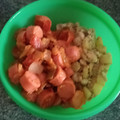 El cooksnap de Angel Rodríguez Hernández cuando hizo Salchichas a la mexicana con puré de tomate🍅😋😋.