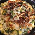 El cooksnap de Lucia Bellegia cuando hizo Tortilla de zapallitos verdes y papa rallada.