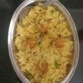 Ankita shrivastav का कुकस्नैप जब उन्होंने सोयाबड़ी पुलाव (soyavai pulao recipe in Hindi) बनाया था।